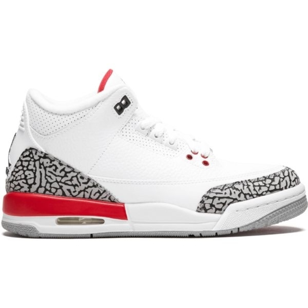 Nike Air Jordan 3 White Red Black Sneakers